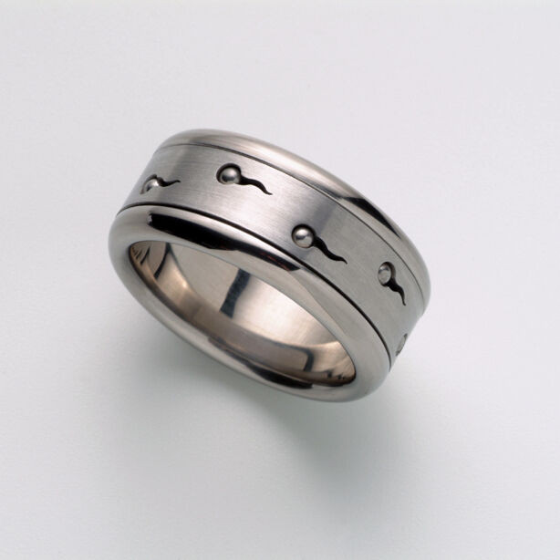 Cool Wedding Bands For Guys
 Men s Spinning Ring Band Stainless Steel Gay Pride