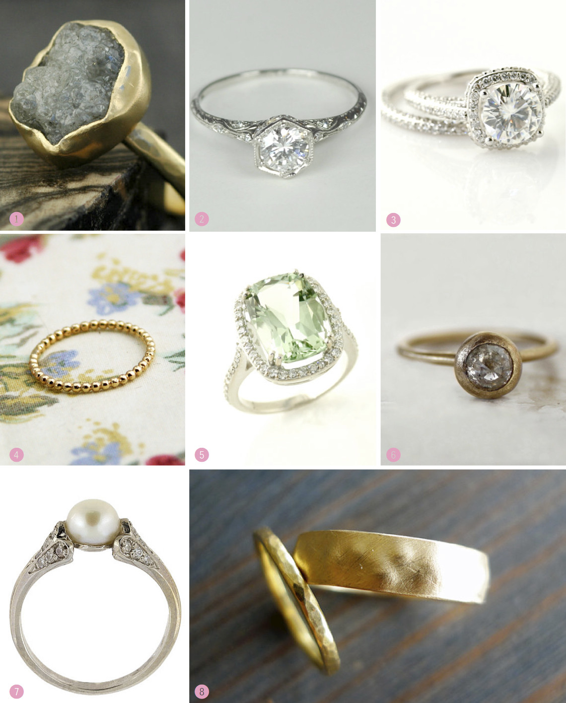 Coolest Wedding Rings
 Gorgeous And Unique Etsy Engagement Rings