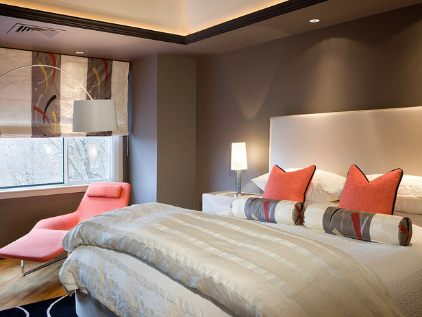 Coral Bedroom Color Schemes
 Liv Luv Design Color Palette Gray and Orange Bedrooms