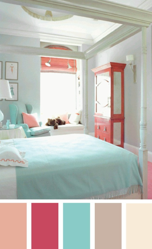 Coral Bedroom Color Schemes
 springcolors