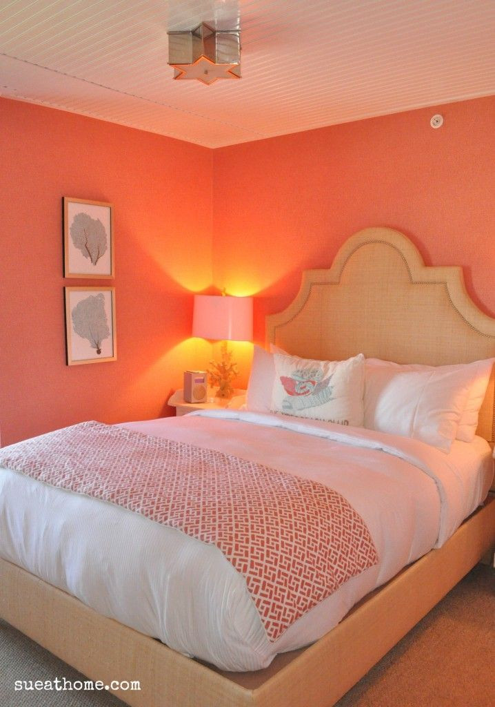 Coral Bedroom Color Schemes
 White and Coral Revisited Our last coral colored room is