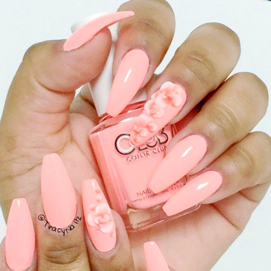 Coral Nail Ideas
 Coral Nail Colors And Designs Amazing Nails design ideas