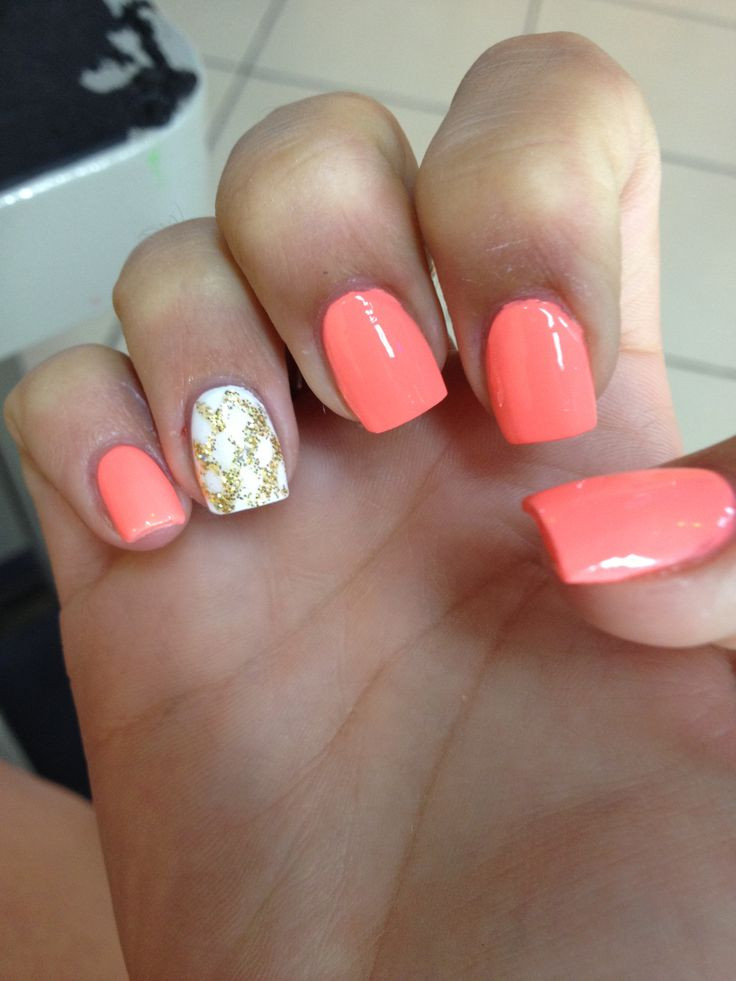 Coral Nail Ideas
 100 best Everything images on Pinterest