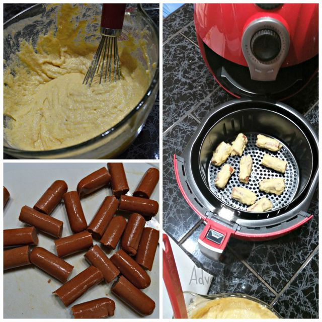 Corn Dogs Air Fryer
 Cooking Airfried Mini Corn Dogs