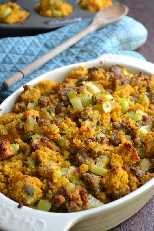 Cornbread Stuffing For Turkey
 Pumpkin Cornbread Stuffing with Country Sausage and Sage