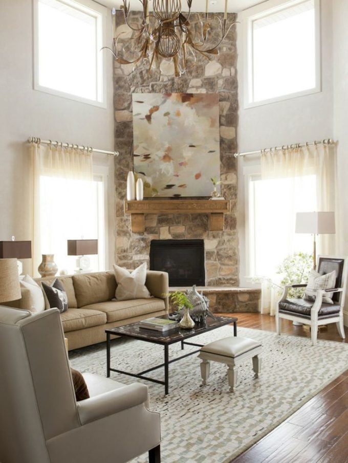 Corner Living Room Ideas
 Arranging Furniture With A Corner Fireplace Brooklyn