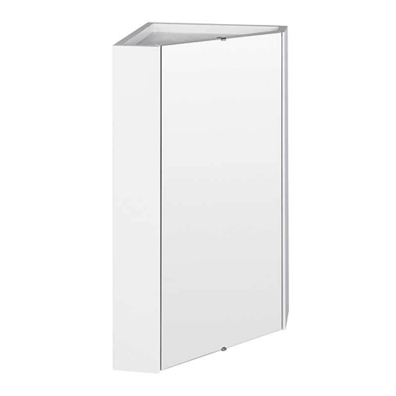 Corner Mirror Bathroom Cabinet
 Design White Gloss Bathroom Wall Corner Mirror Storage
