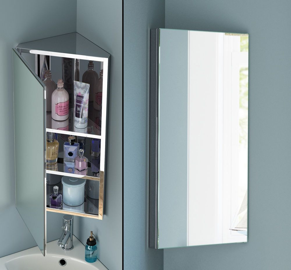 Corner Mirror Bathroom Cabinet
 Wall Mounted Mirrored Bathroom Cabinets Bathroom Design