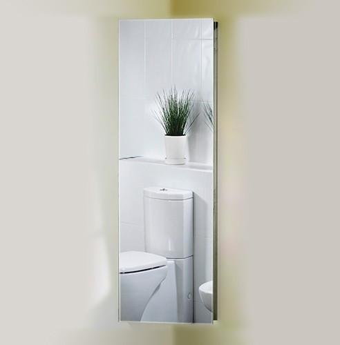 Corner Mirror Bathroom Cabinet
 Corner Mirror Bathroom Cabinet 380x1200x200mm Roma
