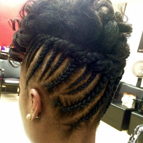 Cornrow Updos Hairstyles
 50 Cute Updos for Natural Hair