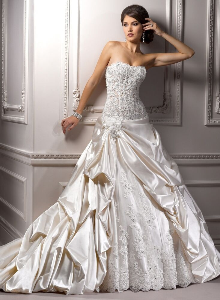 Corset Wedding Dresses
 New Maggie Sottero Wedding Gown Swarovski Crystal Beaded