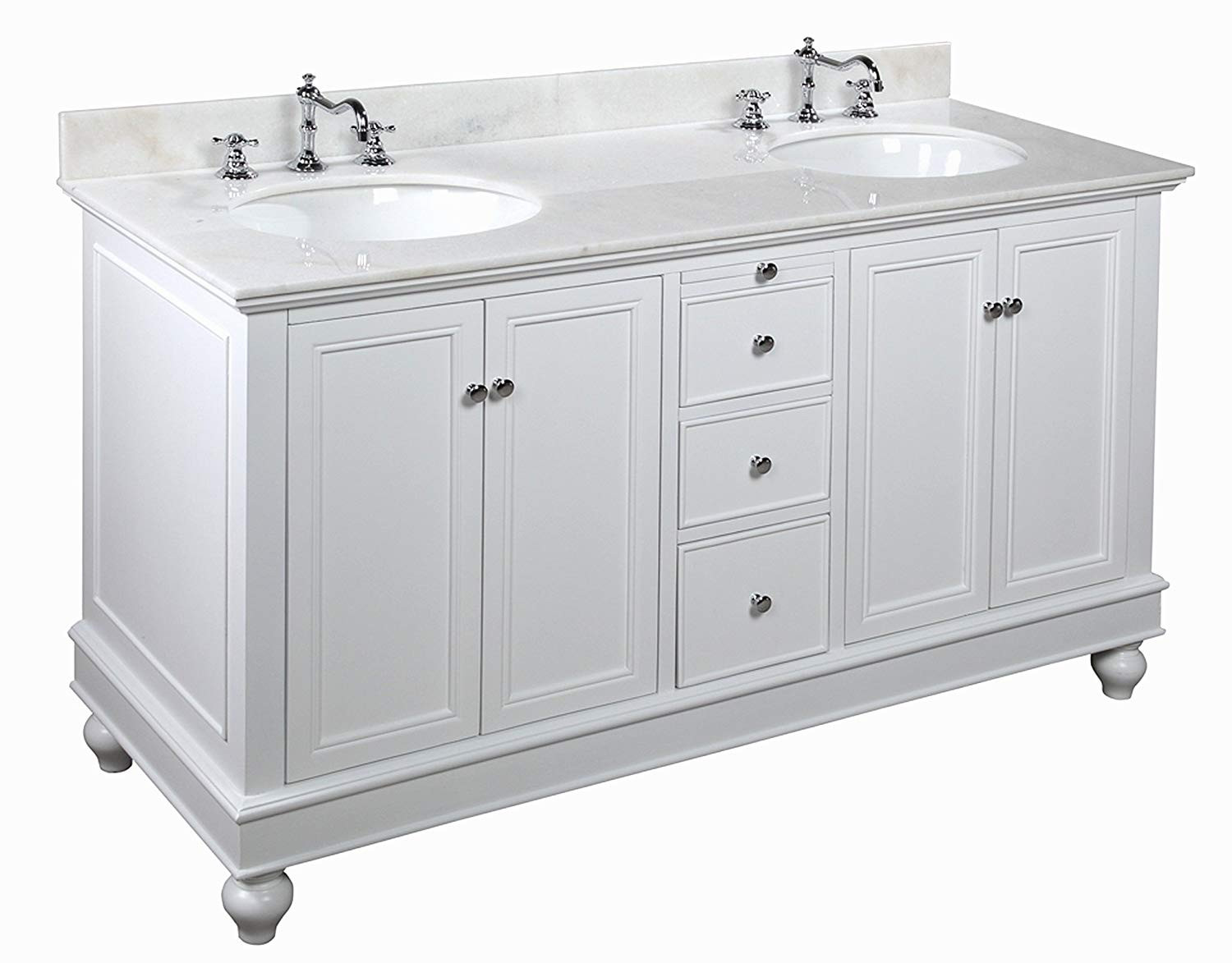 Cost To Install Bathroom Vanity
 low cost Kitchen Bath Collection KBC222WTWT Bella Double