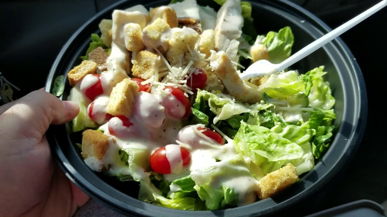 Costco Chicken Salad Nutrition
 Eating Costco Food Court Chicken Caesar Salad with