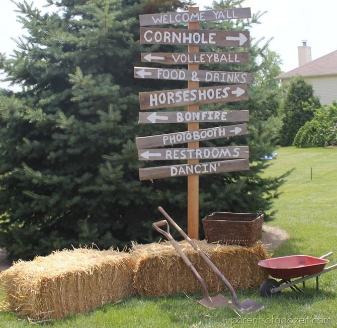 Country Chic Graduation Party Ideas
 Throwing a party country style All kinds of activities