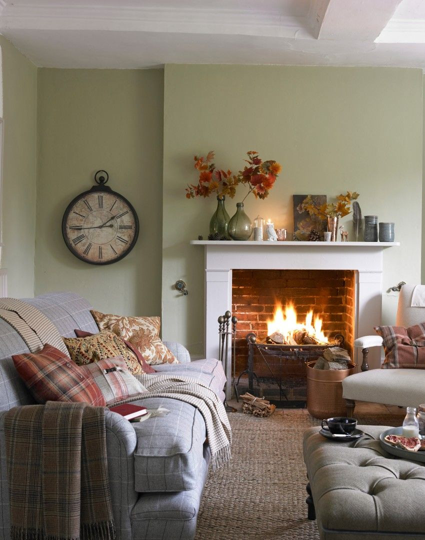 Country Living Room Colors
 pact country living room with open fire