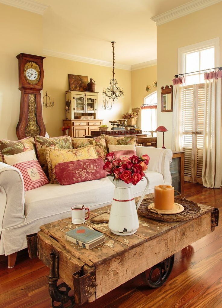 Country Living Room Colors
 A New Look at Country Style Home Decor in 2019