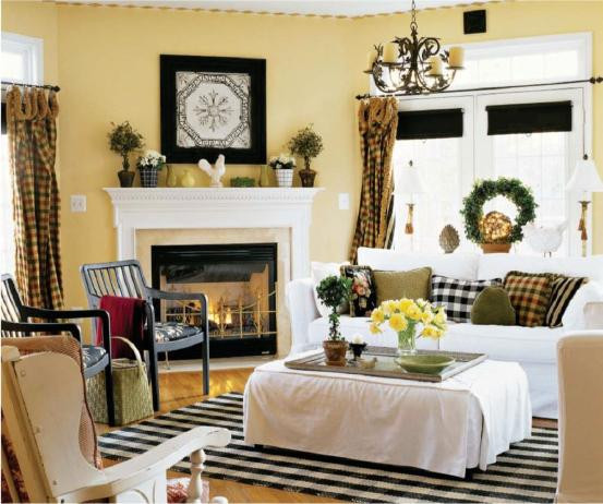 Country Living Room Decorations
 Country style living room decor Home Decorating Ideas
