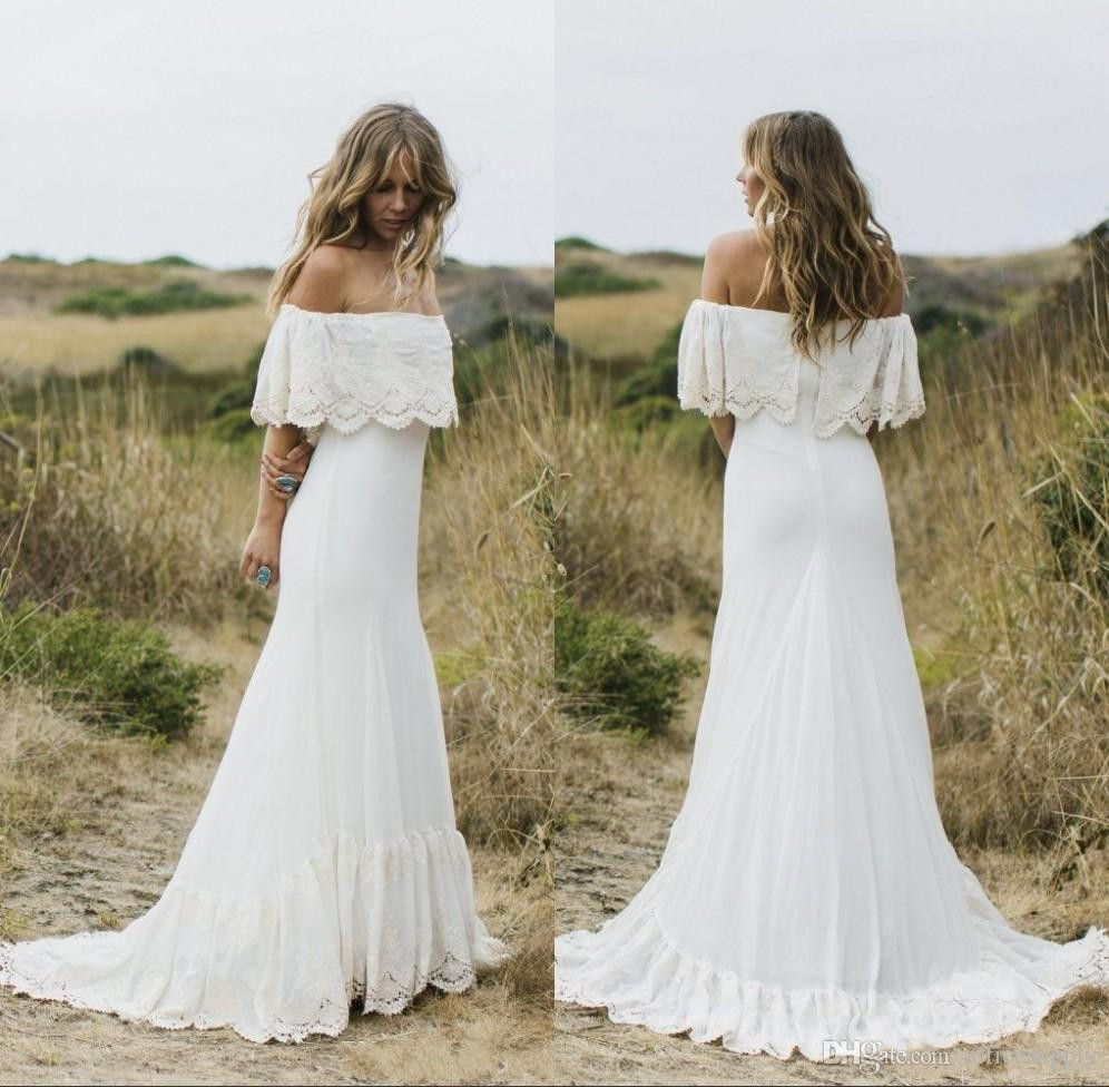 Country Style Wedding Dresses
 Discount 2018 y Boho Country Style Wedding Dresses f