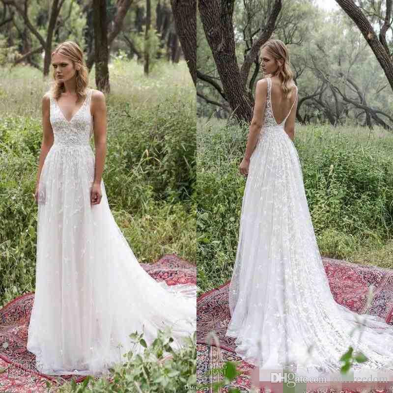 Country Style Wedding Dresses
 Discount Boho 2017 New Country Style Wedding Dresses y