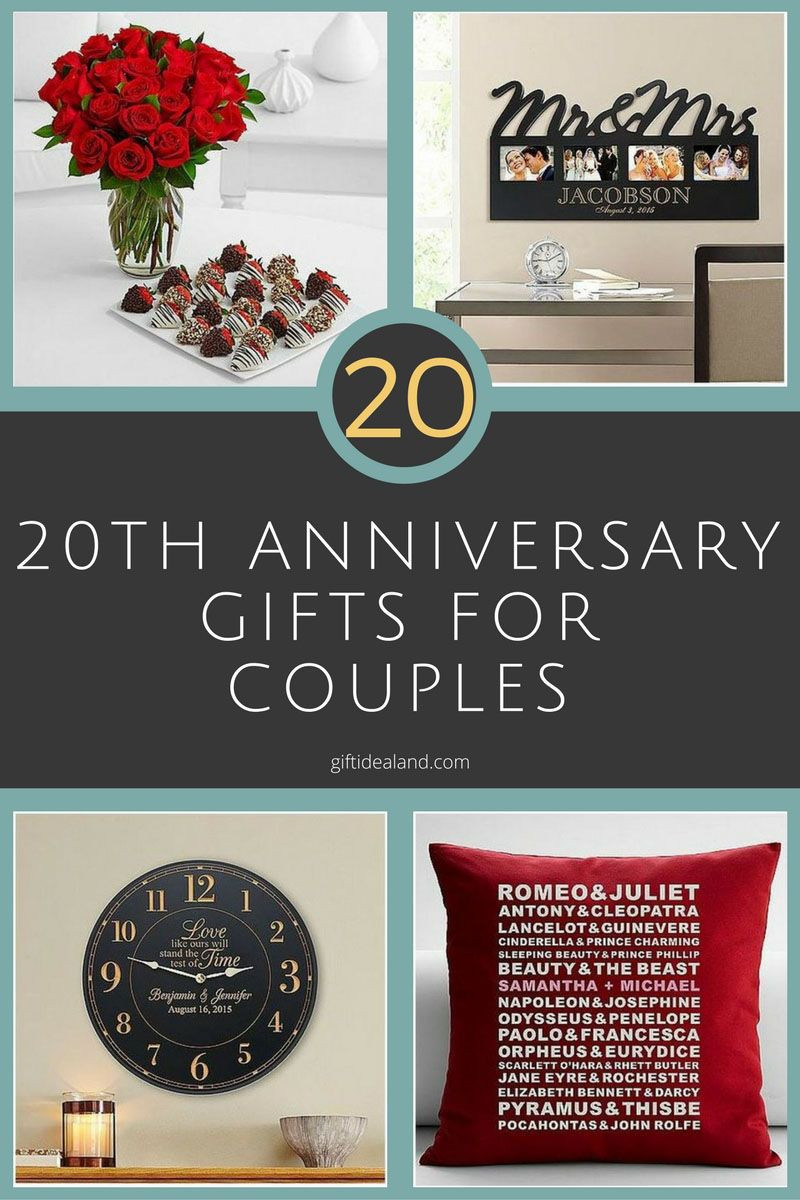 Couple Gift Ideas For Anniversary
 31 Good 20th Wedding Anniversary Gift Ideas For Him & Her