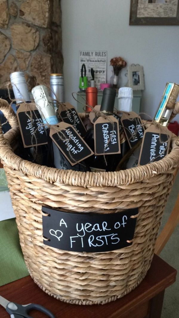 Couples Wedding Shower Gift Ideas
 A year of firsts Great bridal shower present by Just