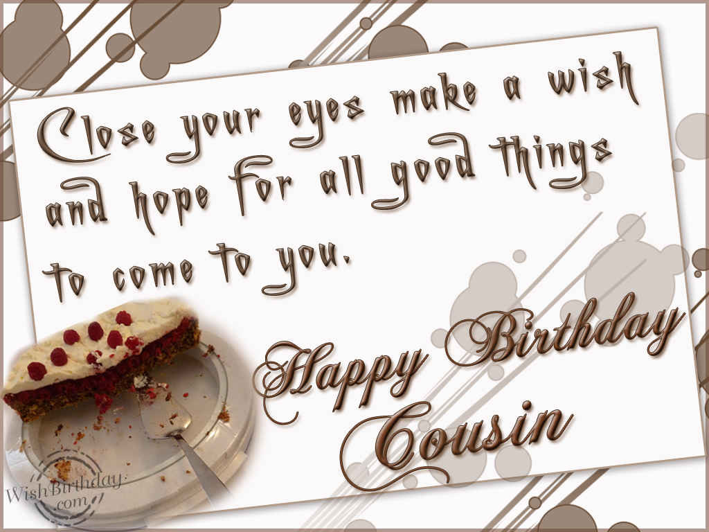 Cousin Birthday Wishes Funny
 Happy Birthday Wishes for Cousin Sister and Brother
