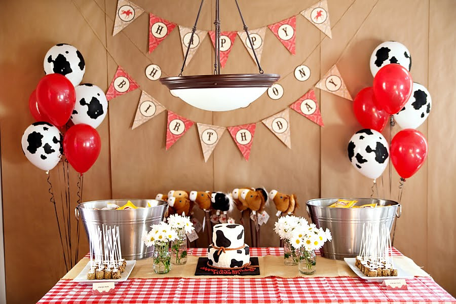 Cowboy Birthday Decorations
 Fabulous Features by Anders Ruff Custom Designs Featured