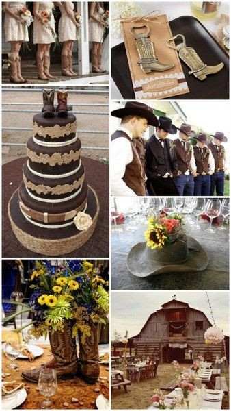 Cowboy Wedding Decorations
 Western Cowboy Country Theme Wedding Ideas from HotRef