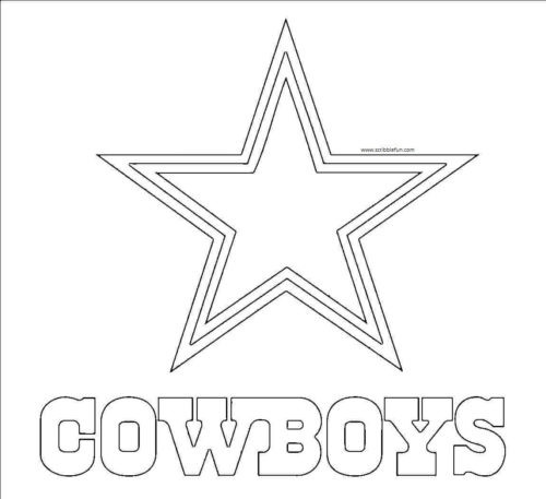 Cowboys Football Coloring Pages
 30 Free NFL Coloring Pages Printable