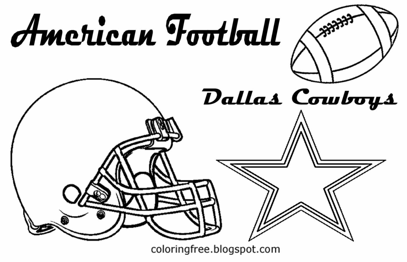 Cowboys Football Coloring Pages
 Dallas Cowboys Coloring Pages Learny Kids