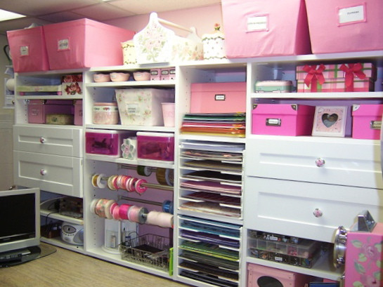 Craft Closet Organization Ideas
 PURPLE SAGE ORIGINALS Cabinets and Storage for Craftrooms