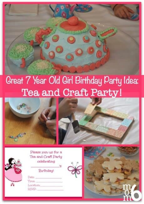 Craft Ideas For Girls Birthday Party
 Great 7 Year Old Girl Birthday Party Idea Tea and Craft