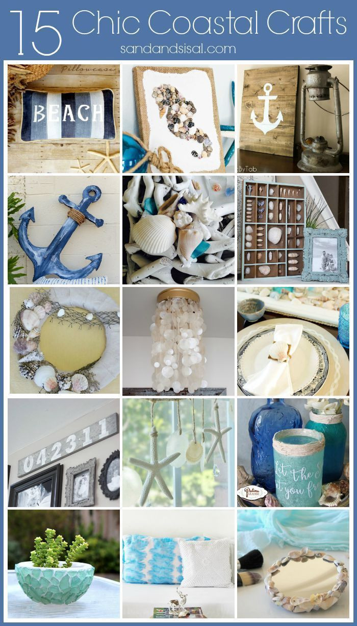 Crafts And Decorations
 15 Chic Coastal Crafts for the Home