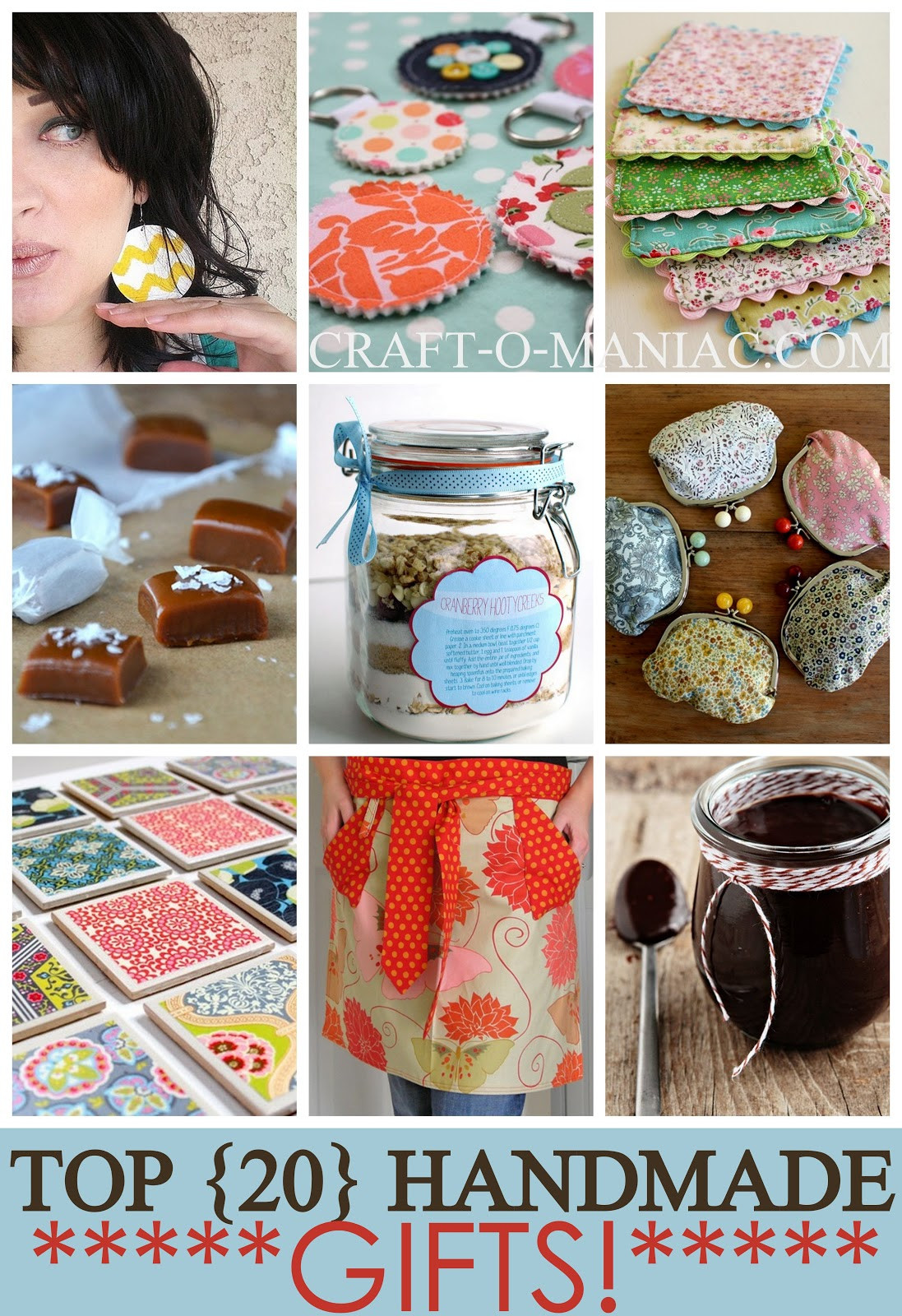 Crafty Gift Ideas
 Top 20 Handmade Gifts