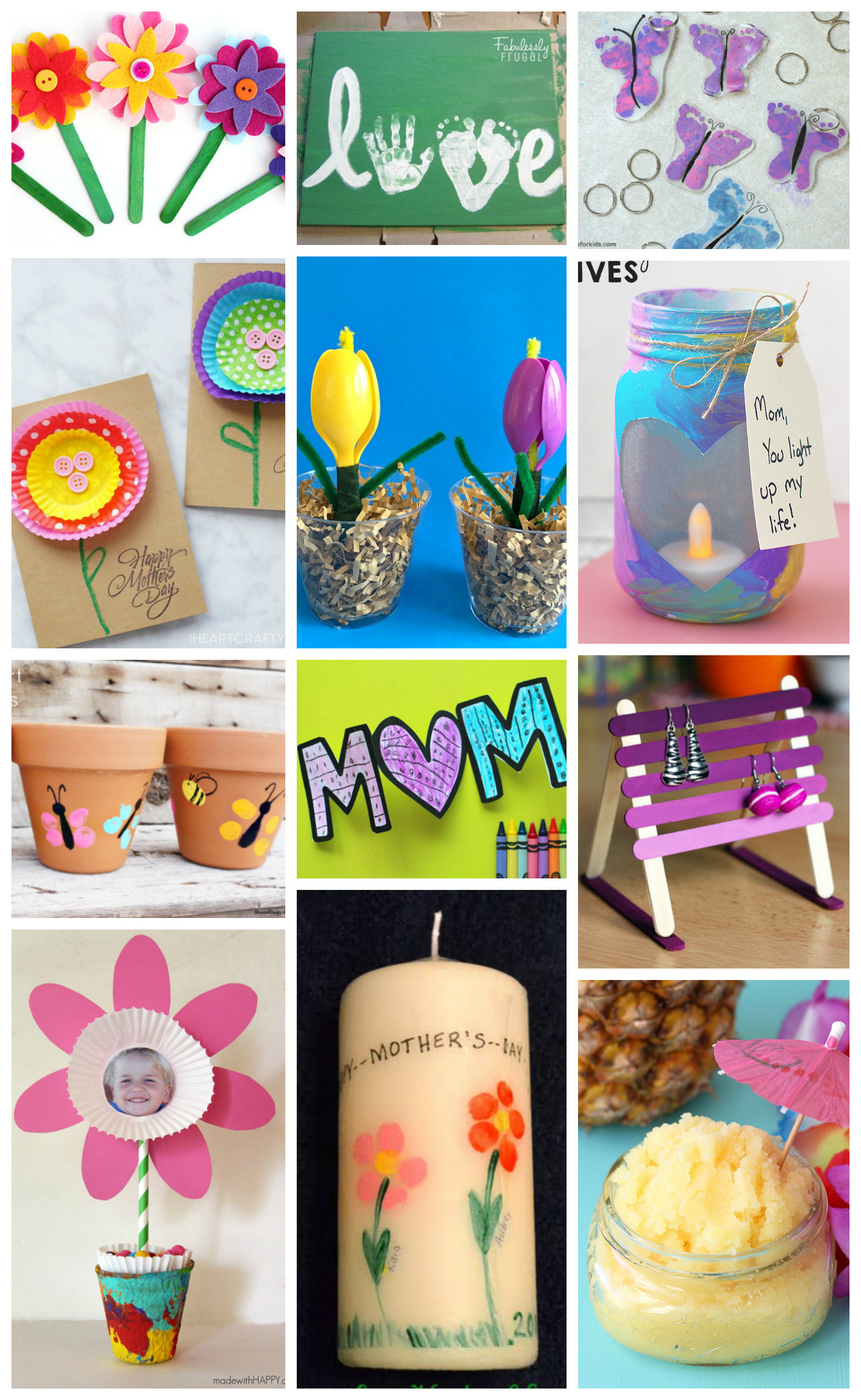Crafty Gift Ideas
 Easy Mother s Day Crafts for Kids Happiness is Homemade