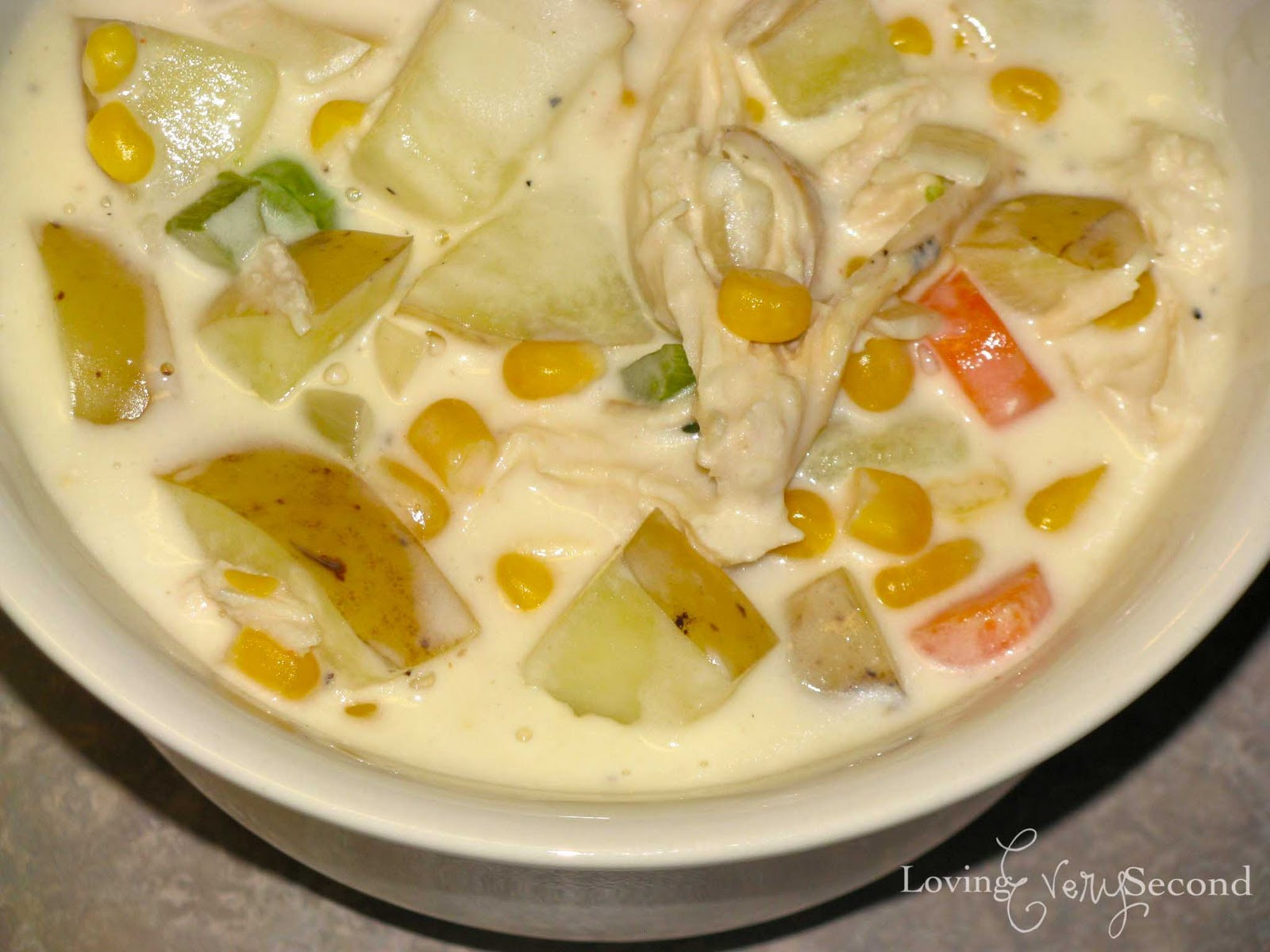 Creamy Chicken And Vegetable Soup
 Loving Every Second Creamy Chicken Ve able Soup