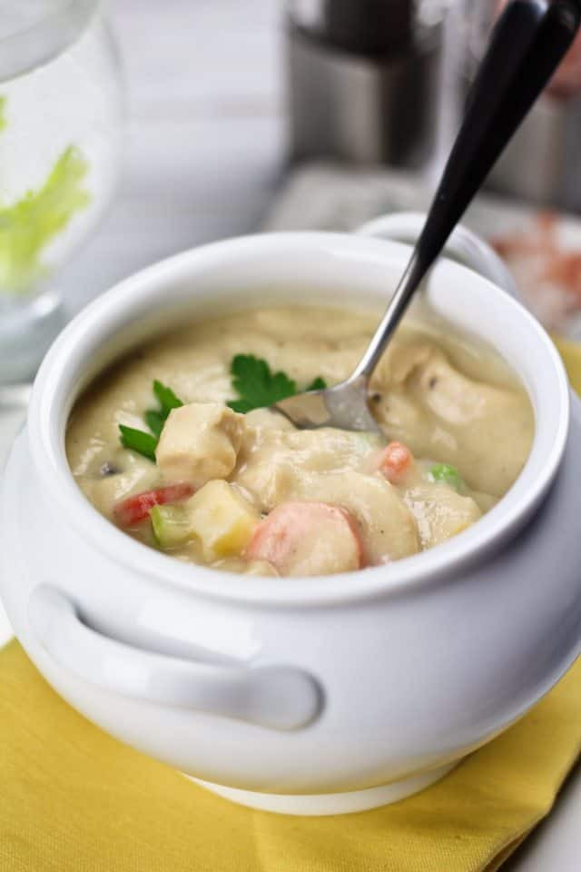 Creamy Chicken And Vegetable Soup
 Creamy Chicken and Ve able Soup