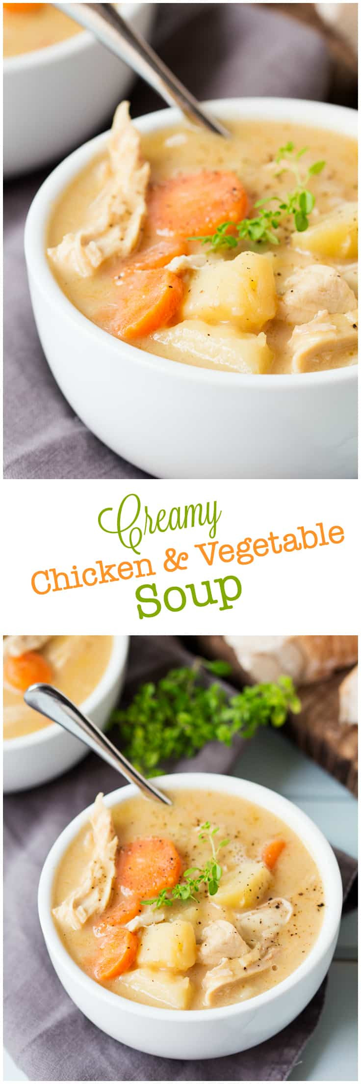 Creamy Chicken And Vegetable Soup
 Creamy Chicken and Ve able Soup Simply Stacie