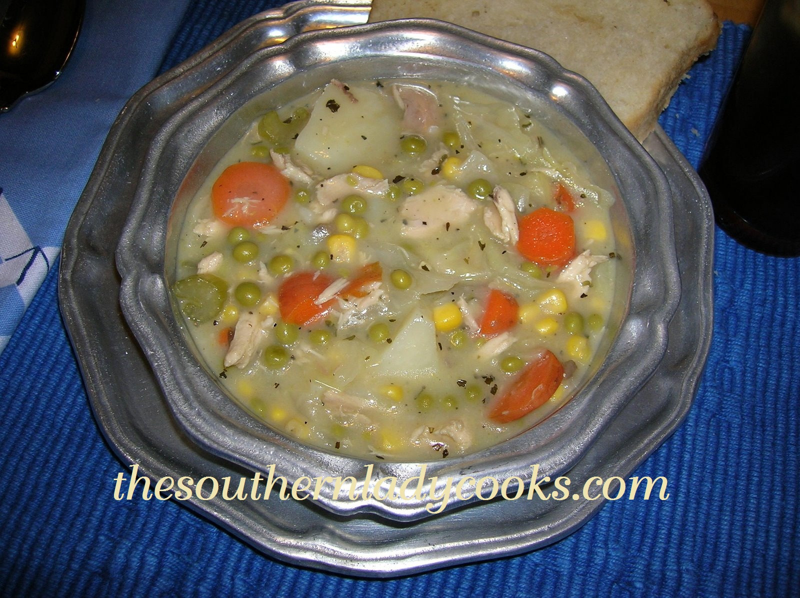 Creamy Chicken And Vegetable Soup
 CREAMY CHICKEN VEGETABLE SOUP