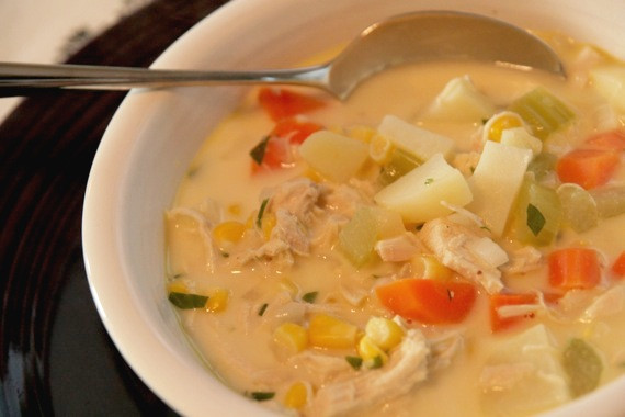 Creamy Chicken And Vegetable Soup
 Sing For Your SupperSimple Creamy Chicken and Ve able