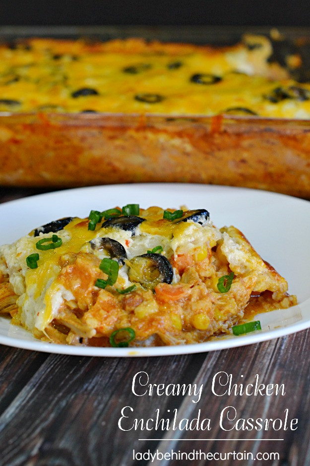 Creamy Chicken Enchilada Casserole
 easy leftovers recipe Archives Lady Behind the Curtain
