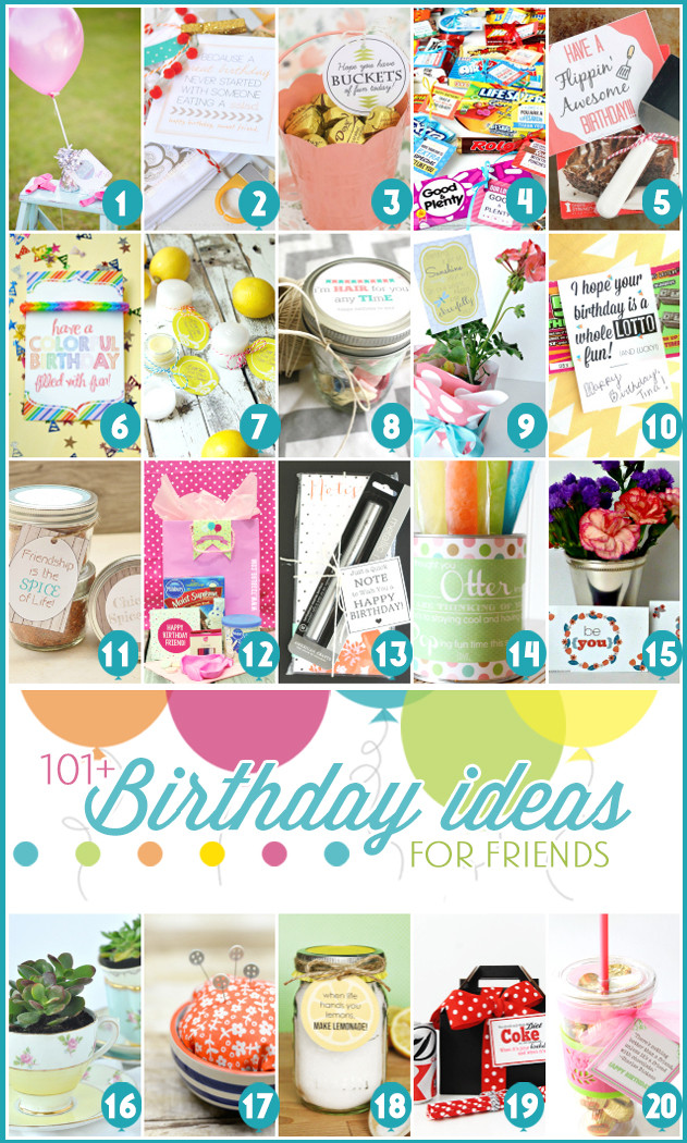 Creative Birthday Gift Ideas For Best Friend
 101 Creative & Inexpensive Birthday Gift Ideas