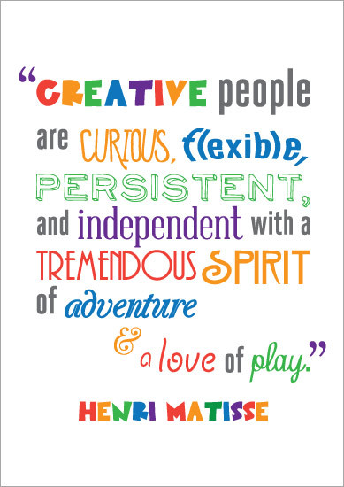 Creative Inspirational Quotes
 Inspirational Quotation Poster Henri Matisse