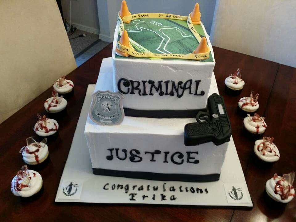 Criminal Justice Graduation Party Ideas
 Criminal justice cake