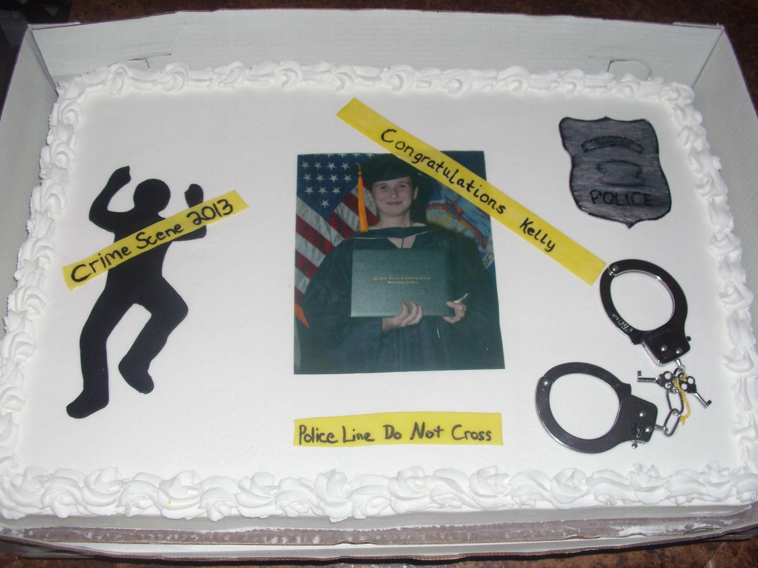 Criminal Justice Graduation Party Ideas
 Criminal Justice Grad Cake