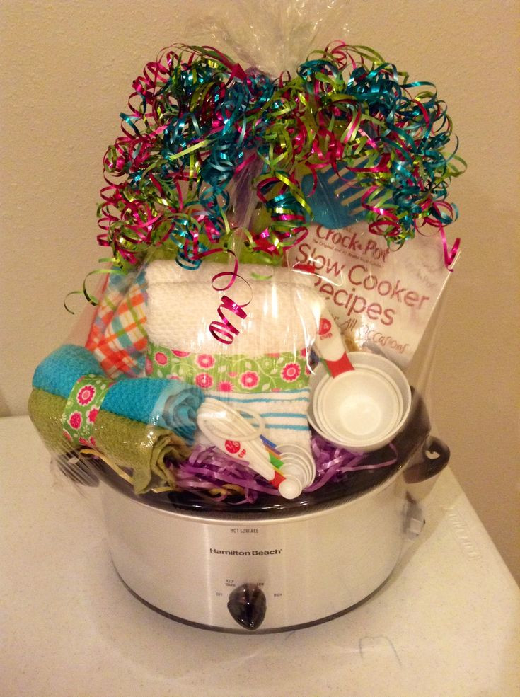 Crock Pot Gift Basket Ideas
 Silent auction basket You could maybe find a cheap crock