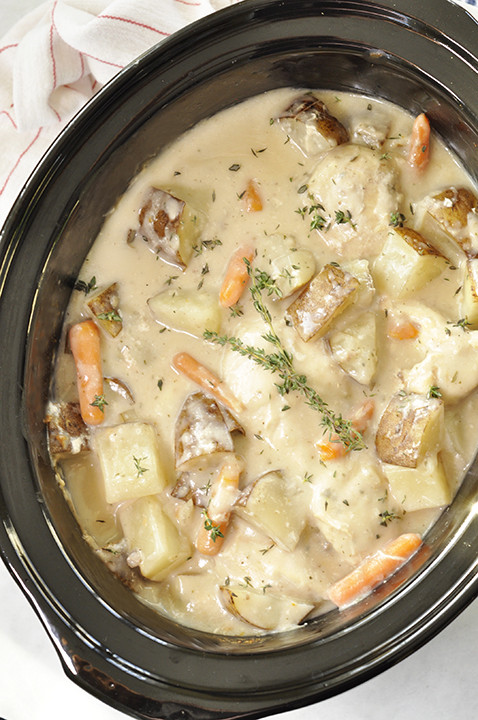 Crockpot Chicken With Cream Of Chicken Soup
 Crock Pot Creamy Ranch Chicken and Potatoes MY DAY RECIPES