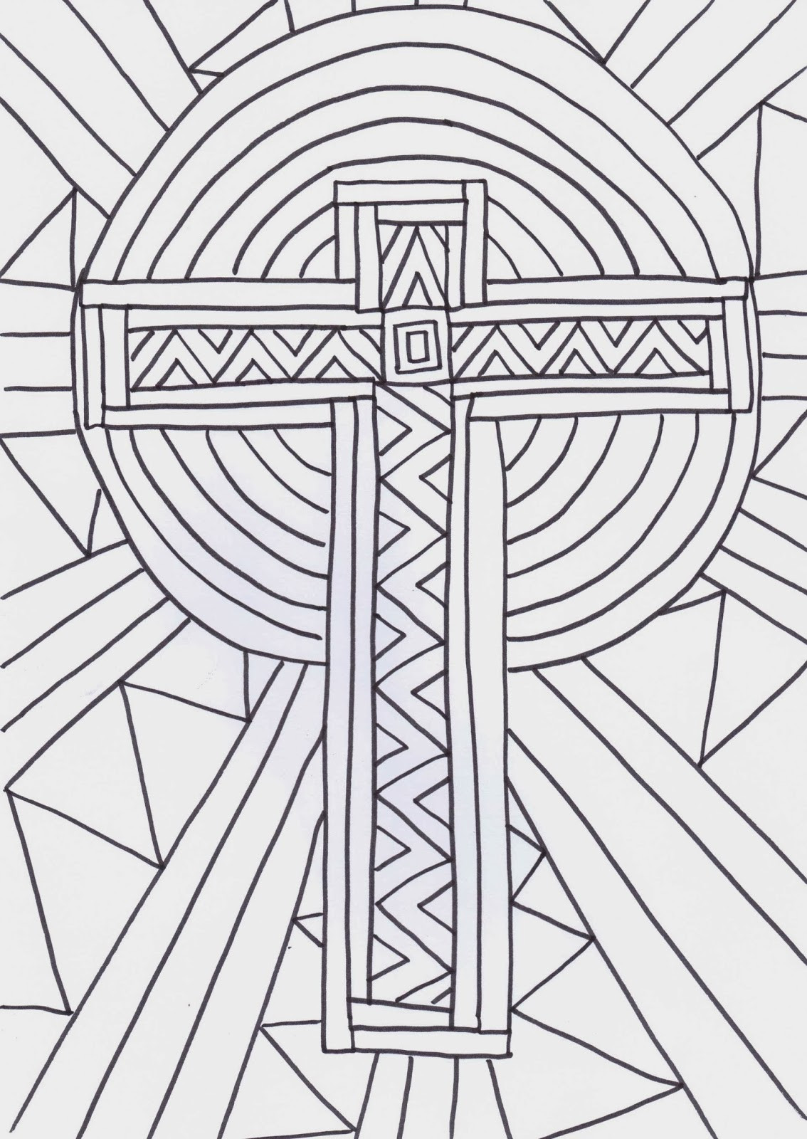 Cross Coloring Pages For Kids
 Flame Creative Children s Ministry Cross Reflective
