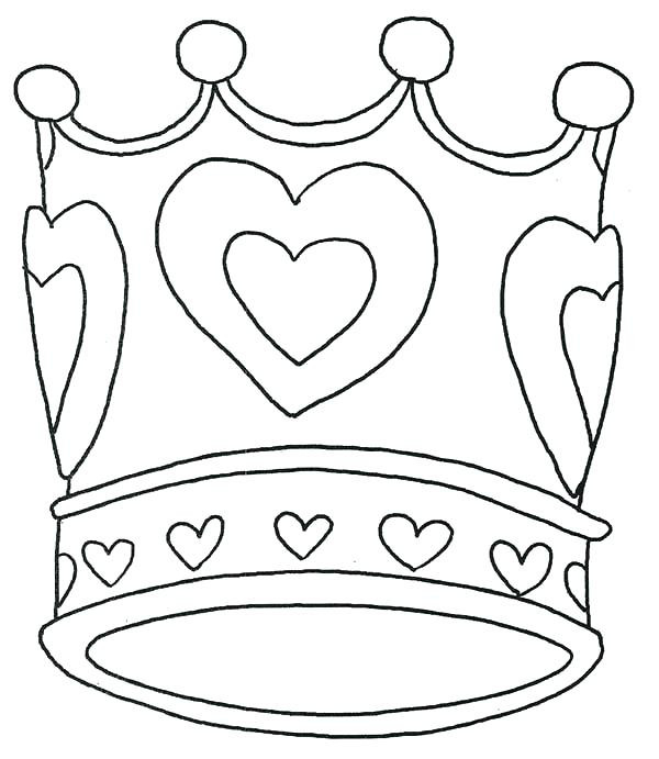 Crown Coloring Pages Printable
 Easy Princess Crown Drawing at GetDrawings