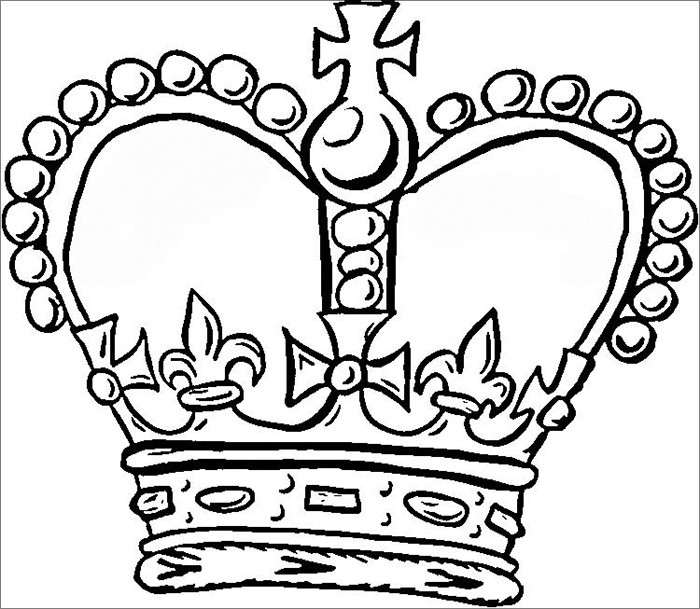 Crown Coloring Pages Printable
 Crown Template Free Templates